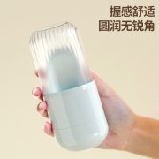 旅行便携密封肥皂香皂盒多用清洁刷二合一--蓝色